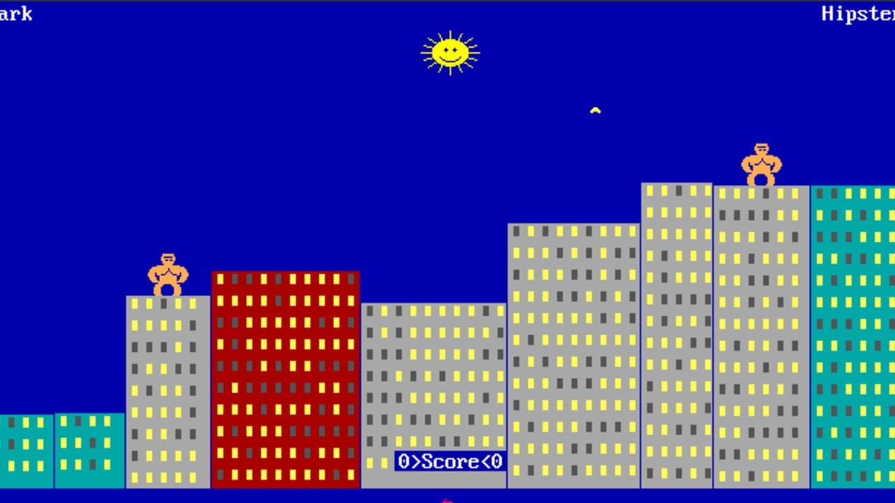 GORILLAS QBASIC screenshot 1