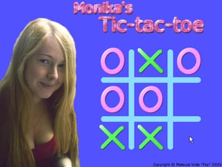 Monika's Tic Tac Toe screenshot 1