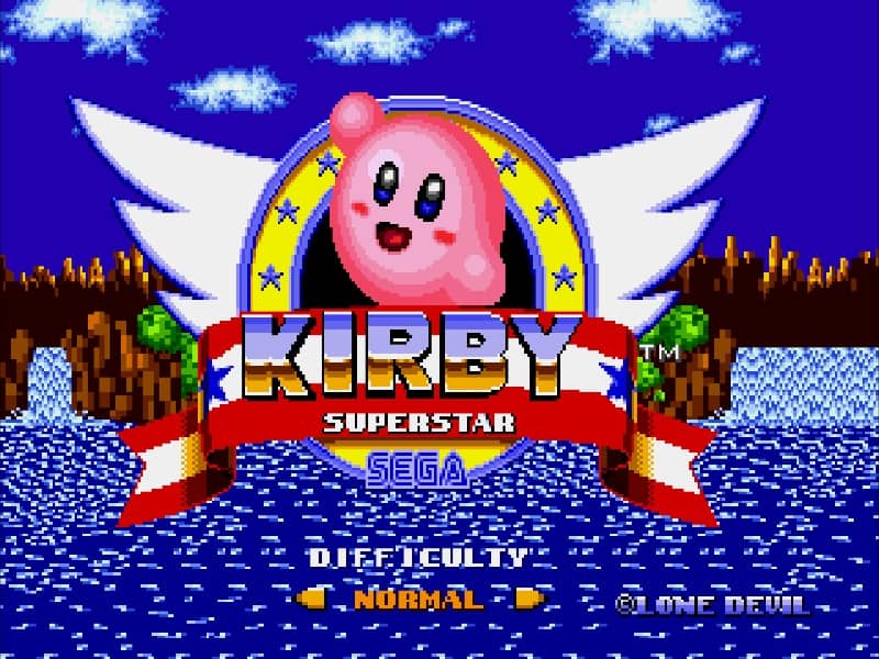 Kirby in Sonic The Hedgehog