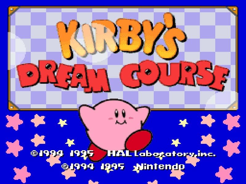 Kirby's Dream Course