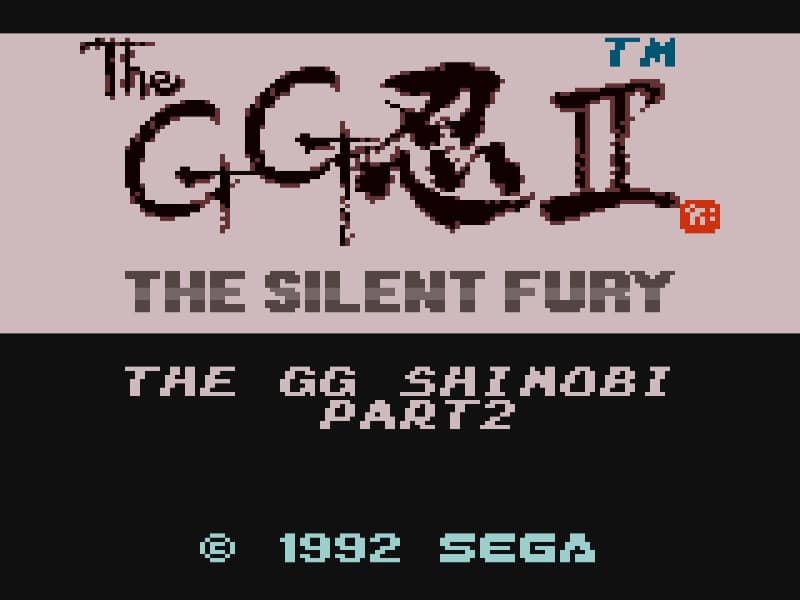 Shinobi II Silent Fury